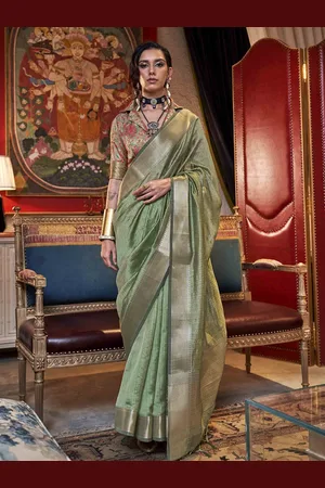 DIVASTRI Woven Design Zari Saree