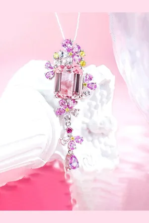 Designs & You Silver-Plated Cubic Zirconia Pendants Chains