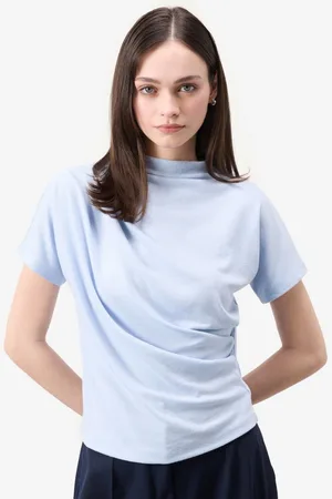 DeFacto Women High Neck Pockets T-shirt