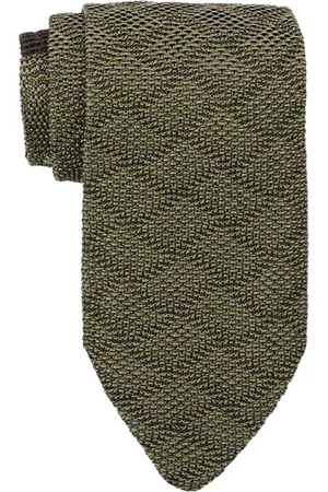 The Tie Hub Men Woven Design Silk Broad Tie