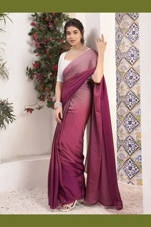 DIVASTRI Ombre Pure Georgette Ready to Wear Saree