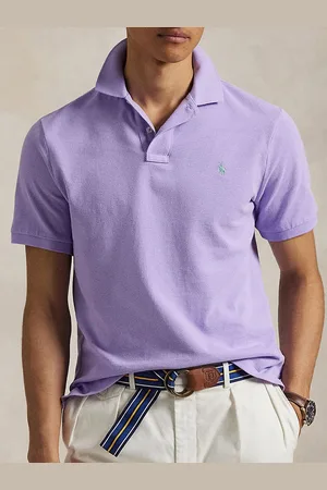 Ralph Lauren Men Solid Polo Collar Cotton T-shirt