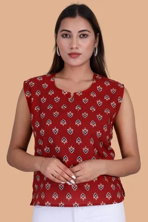 Moda Rapido Print Cotton Top