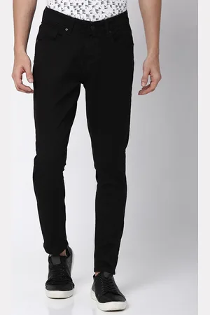 SPYKAR Men Black Cotton Slim Fit Jeans