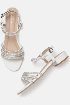Marc Loire Women Embellished Party Open Toe Flats