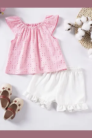 LULU & SKY Girls Top with Shorts