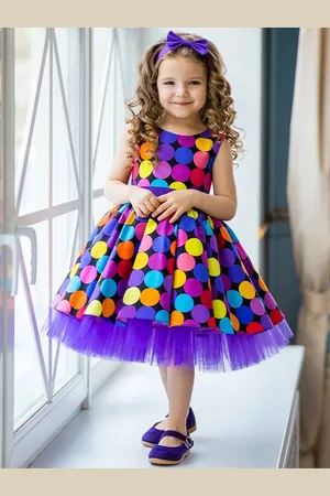 Miss & Chief Embellished Print Layered Satin A-Line Dress