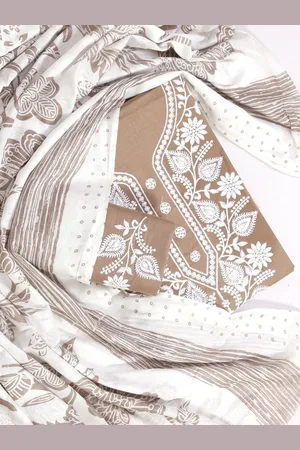 SALWAR STUDIO Floral Embroidered Unstitched Dress Material