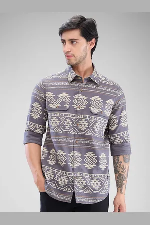 SPYKAR Men Slim Fit Opaque Printed Casual Shirt