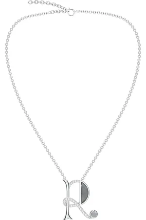 Kicky And Perky Rhodium-Plated Contemporary Pendants with Chains