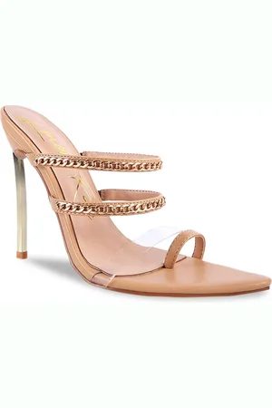 London Rag Beige Party Stiletto Heels