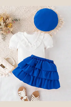 BAESD Girls Top With Skirt