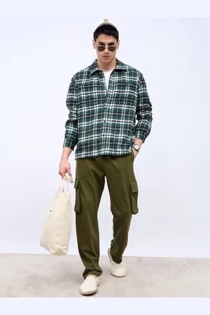 Styli Men Lumberjack Brushed Flannel Checkered Relaxed Fit Shirt