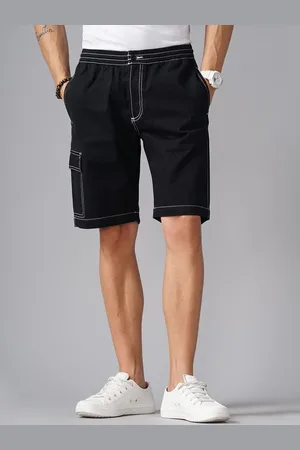 BRITISH CLUB Men Slim Fit Low Rise Pure Cotton Outdoor Cargo Shorts