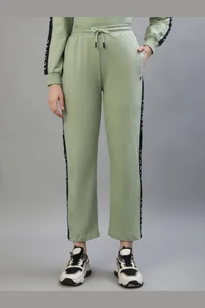 ICONIC Women Solid Mid-Rise Track Pants