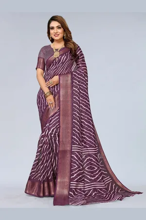 Moda Rapido Leheriya Zari Saree