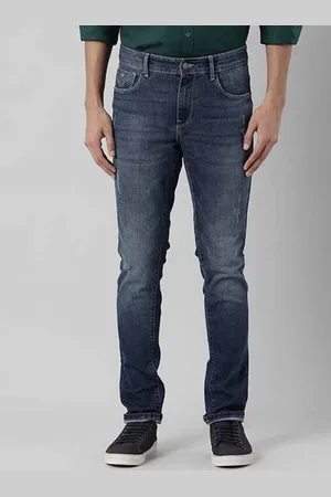 Indian Terrain Men Brooklyn Slim Fit Low Distress Light Fade Jeans