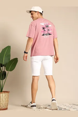 Mast & Harbour Men Printed Drop-Shoulder Sleeves Pure Cotton Bio Finish T-shirt