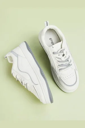 Lifestyle Women Solid Lace-Ups Sneakers