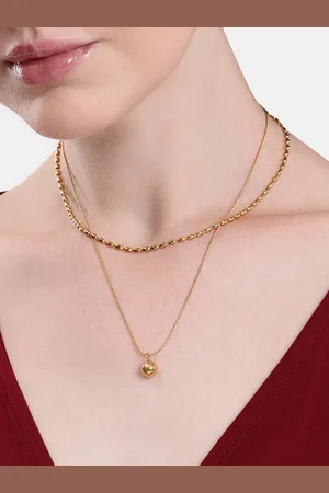 DressBerry Circular Shaped Pendants with Chains
