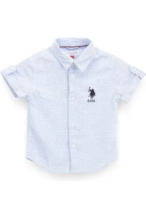 Ralph Lauren Boys Typography Printed Classic Pure Cotton Casual Shirt