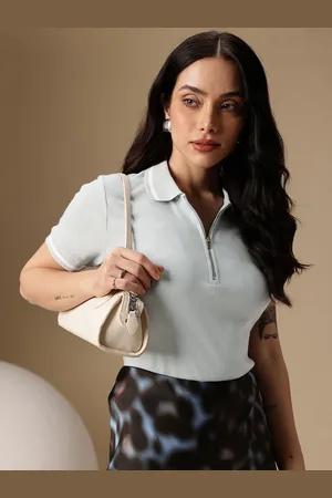 Chemistry Ribbed Polo Collar T-shirt