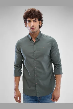 SPYKAR Men Solid Slim Fit Opaque Casual Shirt