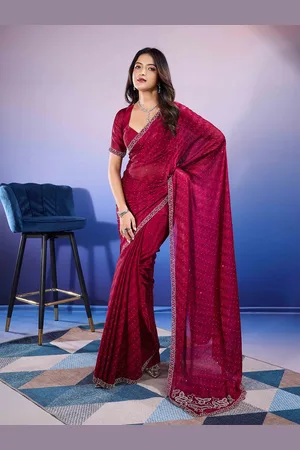 DIVASTRI Embellished Beads and Stones Designer Saree