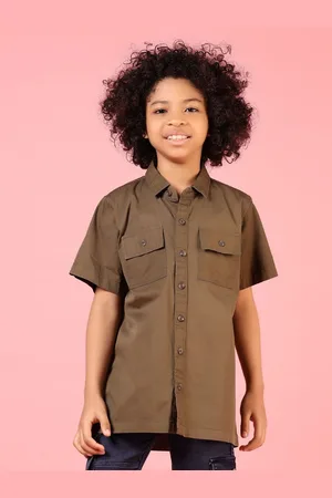 V-Mart Boys Opaque Casual Shirt