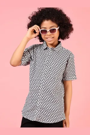 V-Mart Boys Opaque Printed Casual Shirt