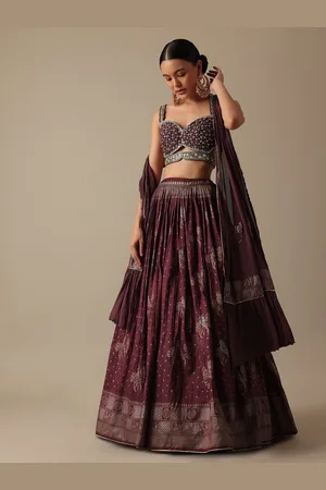 KALKI Fashion Embroidered Beads and Stones Ready to Wear Lehenga & Blouse With Dupatta