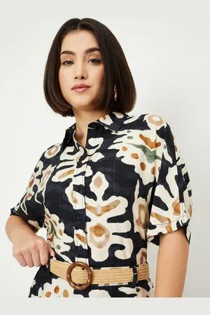 Max Collection Women Opaque Printed Casual Shirt