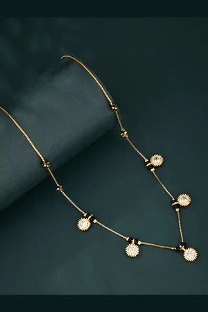 ATIBELLE Gold-Plated Artificial Stones Mangalsutra