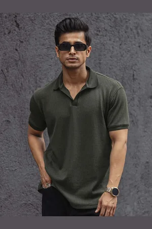 Powerlook Men V-Neck Pockets T-shirt