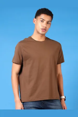 V-Mart Men Solid Round Neck Cotton T-shirt