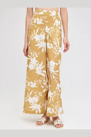 COVER STORY Women Mid-Rise Floral Printed Trousers