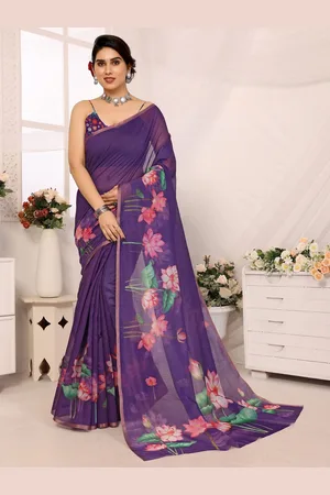 Moda Rapido Floral Zari Saree