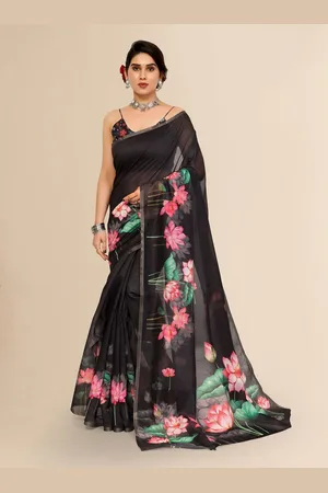 Moda Rapido Floral Zari Saree