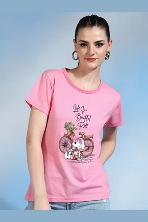 Moda Rapido Women Printed Bio Finish T-shirt