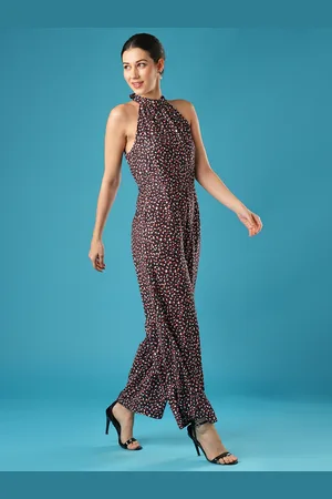 Globus Halter Neck Printed Basic Jumpsuit