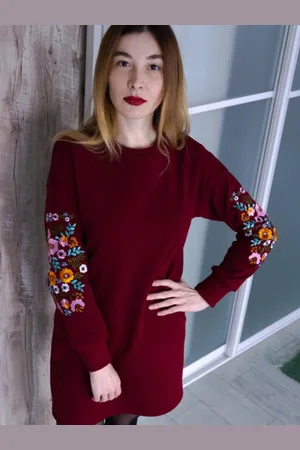 DressBerry Floral Embroidered Sheath Dress