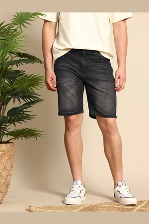 Mast & Harbour Men Slim Fit High-Rise Denim Shorts