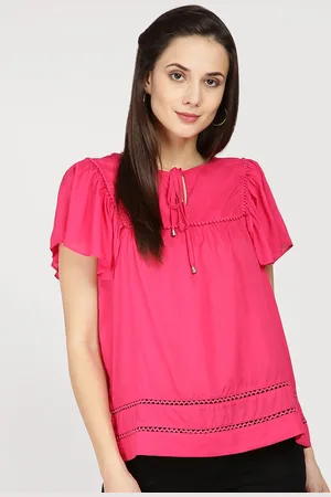 Gipsy Women Pink Solid Top