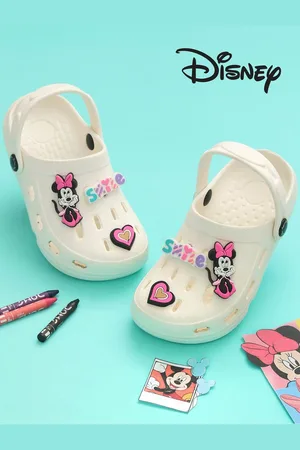Yellow bee Girls Minnie Mouse Clogs