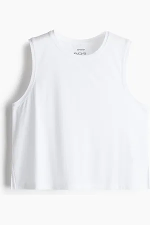 H&M Women Boxy-Style Sports Vest Top In Dry Move