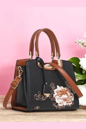 EXOTIC Women Floral Printed Structured Handheld Bag