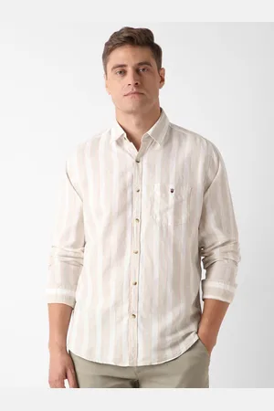 Louis Philippe Men Slim Fit Opaque Striped Casual Shirt