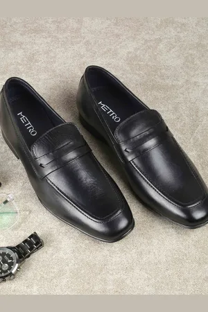 Metro Men Leather Formal Slip-Ons
