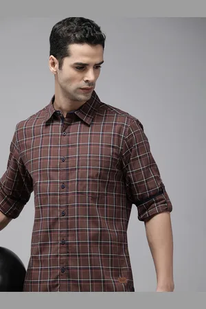 Roadster Slim Fit Opaque Checked Casual Shirt