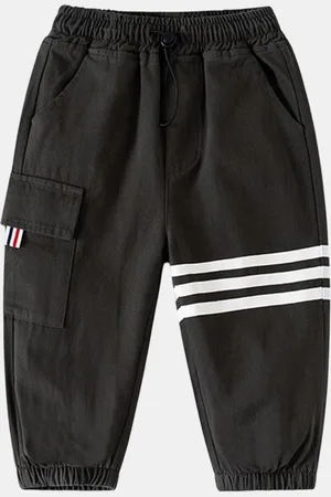 LULU & SKY Boys Loose Fit Joggers Trousers
